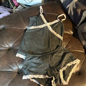 Grey and pink pajamas size small